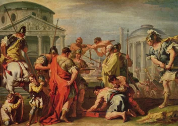 Marcus Furius Camillus (gest. um 365 v. Chr.) und Brennus (fl. um 389 v. Chr.)